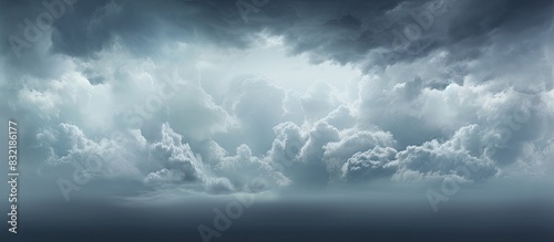 Beautiful storm clouds Rain clouds. Creative banner. Copyspace image