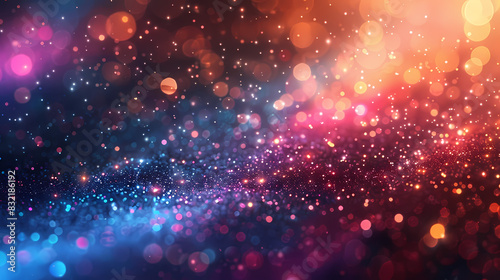 Abstract background with shimmering colored light texture © AY AGENCY