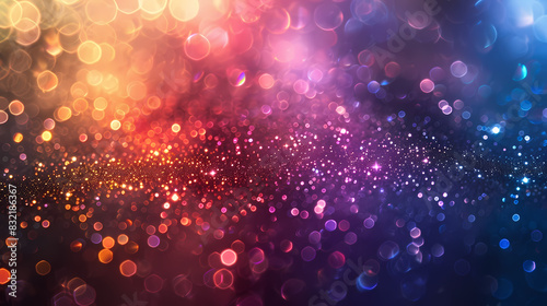 Abstract background with shimmering colored light texture