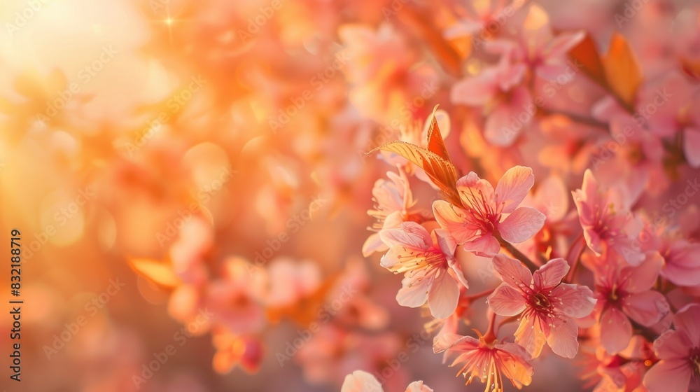 Background of blooming flowers in spring Background of blooming flowers in spring