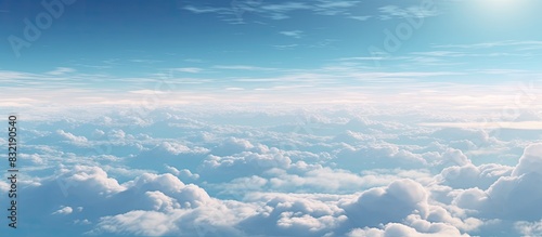 the deeper the sky with clounds. Creative banner. Copyspace image
