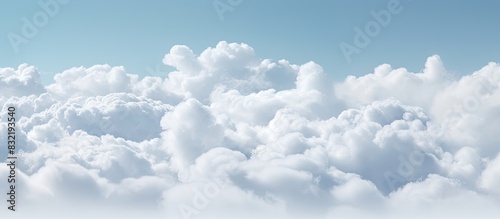 clouds like cotton. Creative banner. Copyspace image