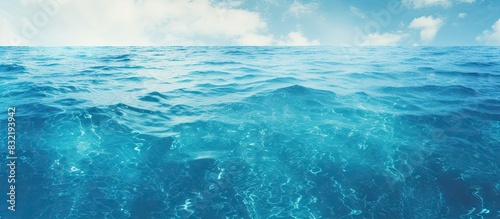 blue texture of the sea. Creative banner. Copyspace image