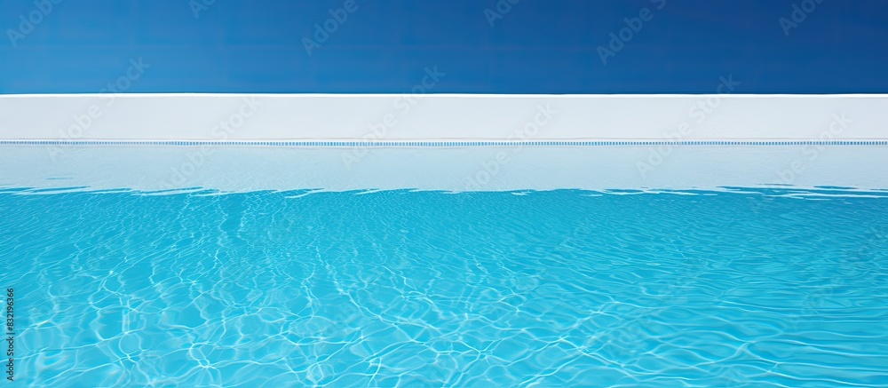 swimming pool. Creative banner. Copyspace image