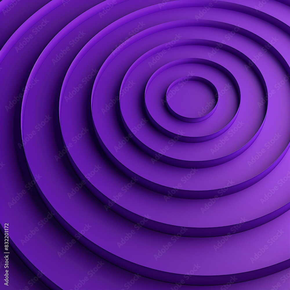 Elegant purple concentric neumorphic circles, suitable for luxury digital visuals.