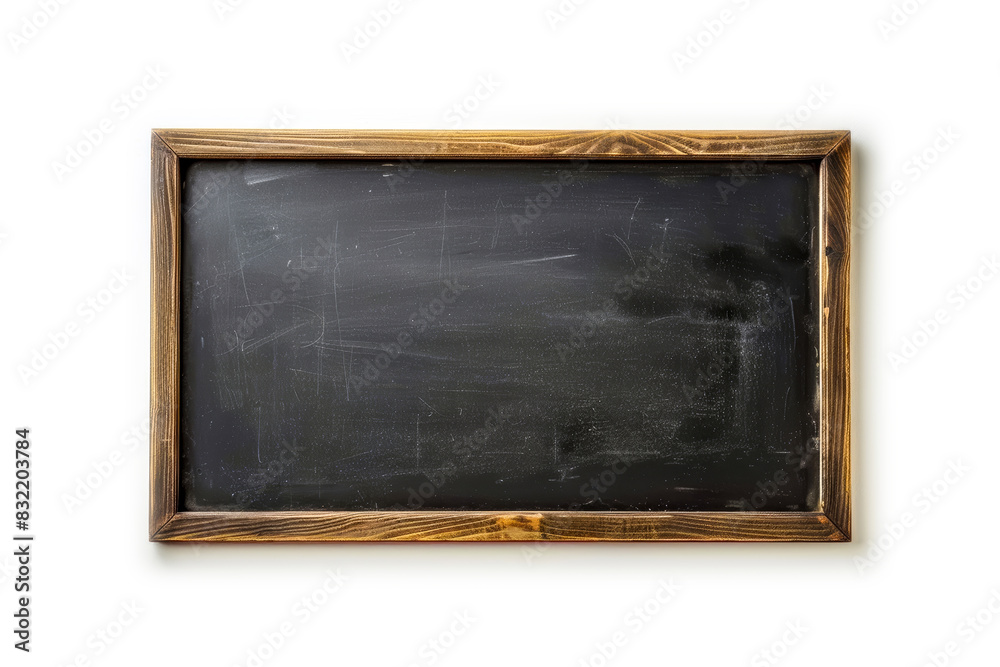 Aged chalkboard in wooden frame Aged chalkboard in wooden frame