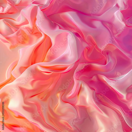 Light pink and peach fluid textures ideal for chic beauty promotions.