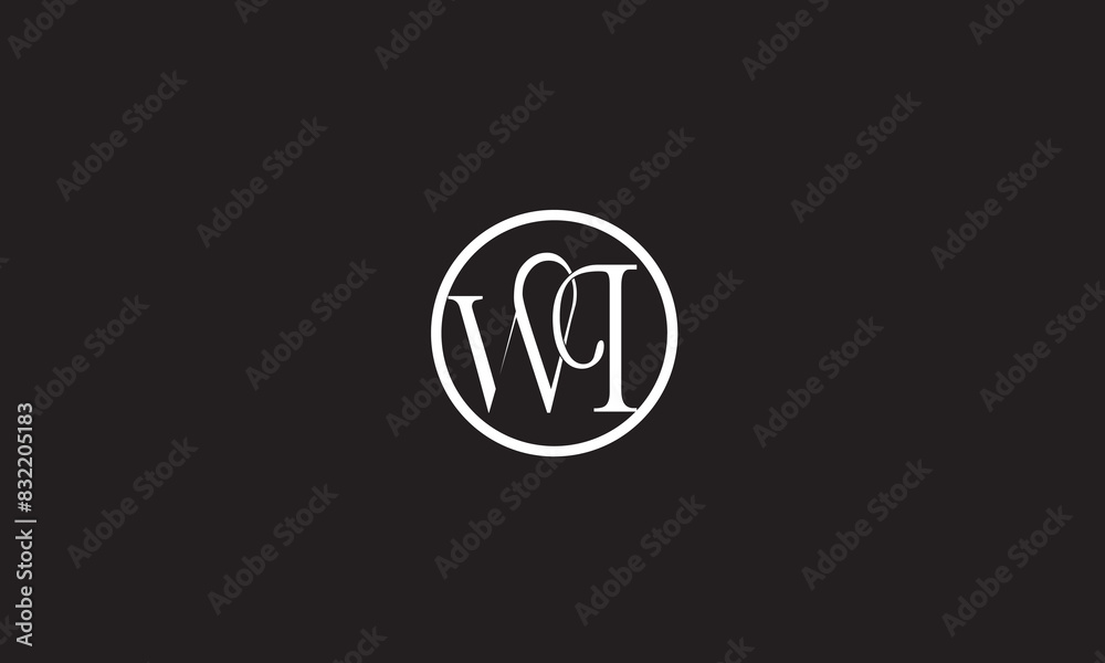 WI, IW, W, I Abstract Letters Logo Monogram WI, IW, W, I Abstract Letters Logo Monogram