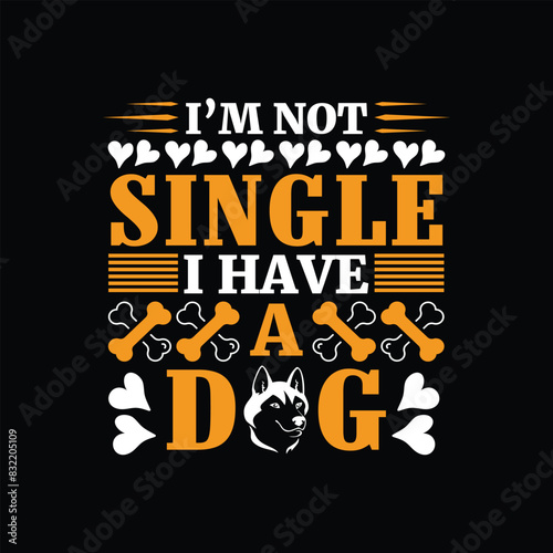Dog typographic t shirt design vector graphic - Dog Lover quotes design.