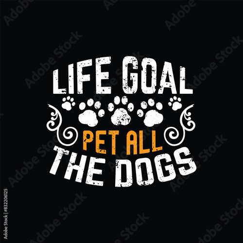 Dog typographic t shirt design vector graphic - Dog Lover quotes design.