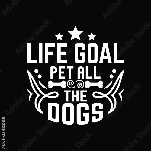 Dog typographic t shirt design vector graphic - Dog Lover quotes design.