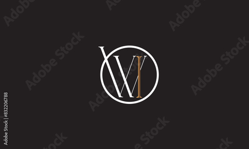 WI, IW, W, I Abstract Letters Logo Monogram	