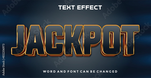 Jackpot editable text effect