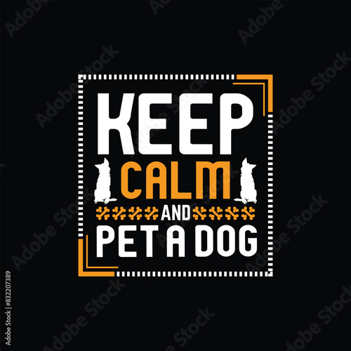 Dog typographic t shirt design vector graphic - Dog Lover quotes design.