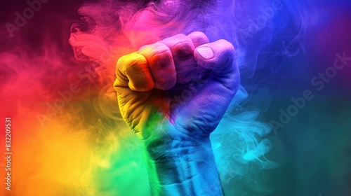 The Rainbow Fist Pride photo