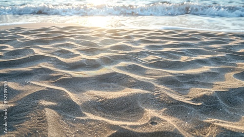 Countless waves are present in the sand