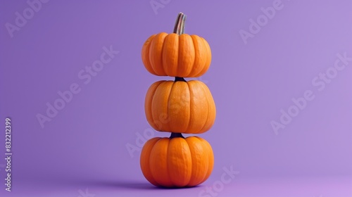 pumpkins on a purple background