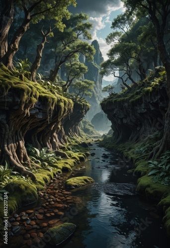 Mystical Forest Stream