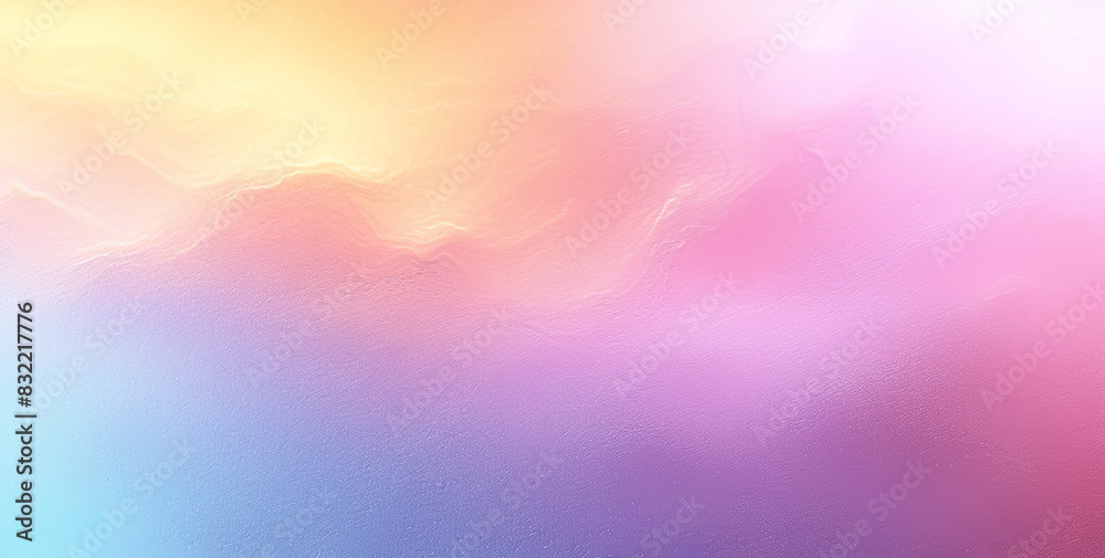 High Quality Pastel Rainbow Gradient Background with Smooth Texture and Copy Space for Design