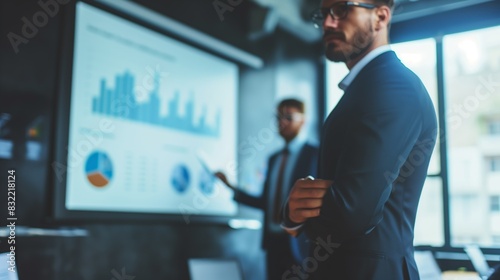 Wallpaper Mural Expert Analyzing Financial Market Data. Torontodigital.ca