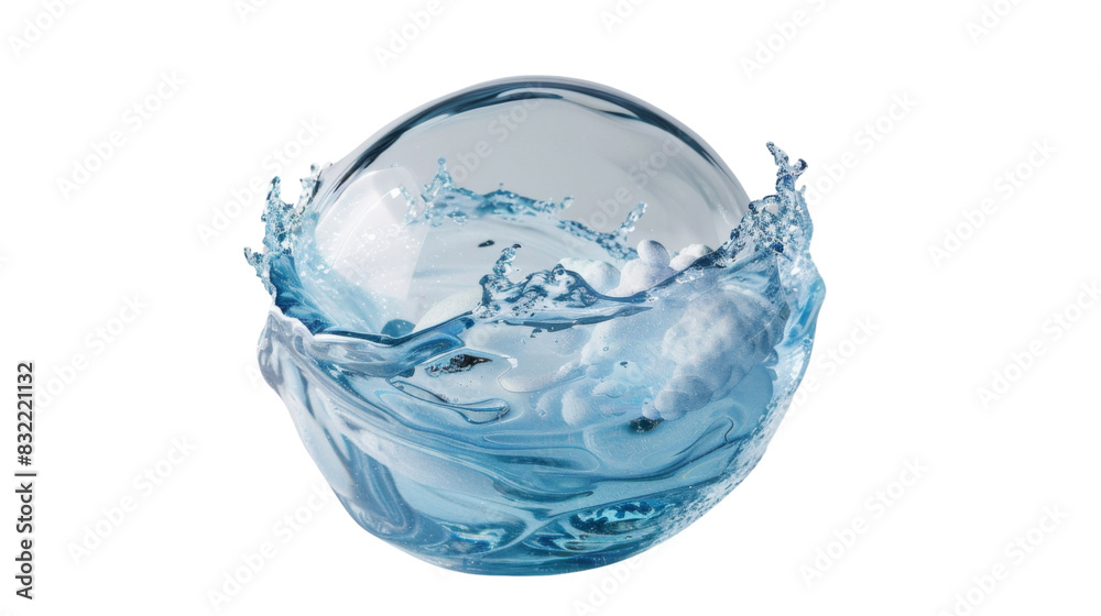 water liquid splash in sphere shape water liquid splash in sphere shape
