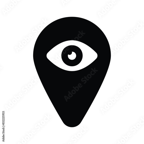 Premium icon of location monitoring vector design