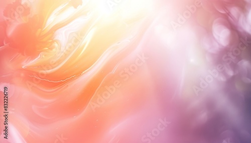 abstract background in delicate tones, smooth iridescence of lines, floral motif