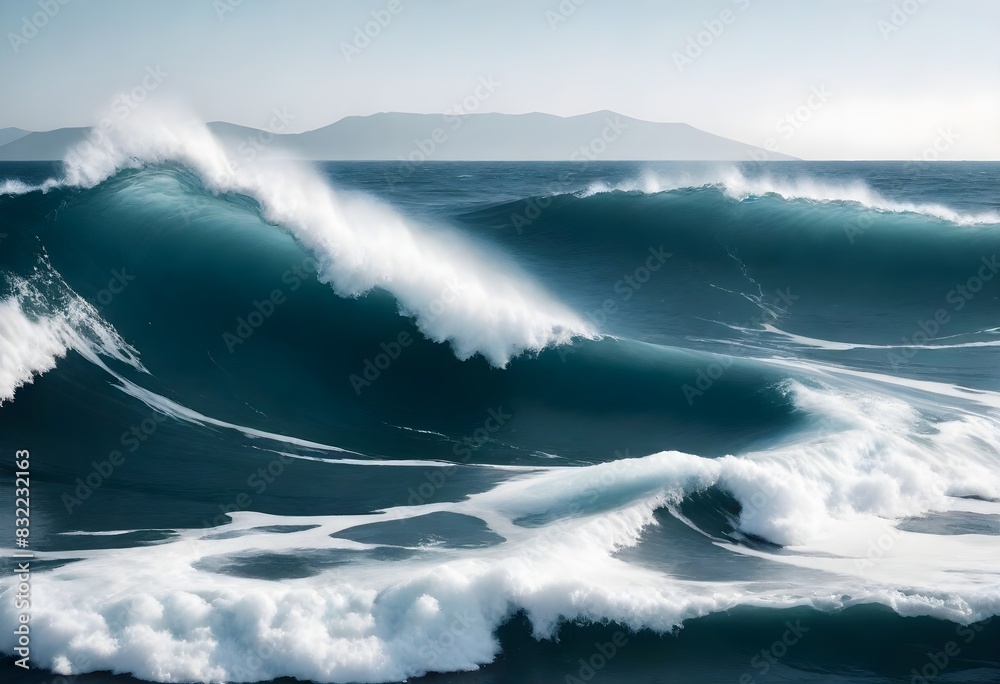 Obraz premium sea ​​water waves photo