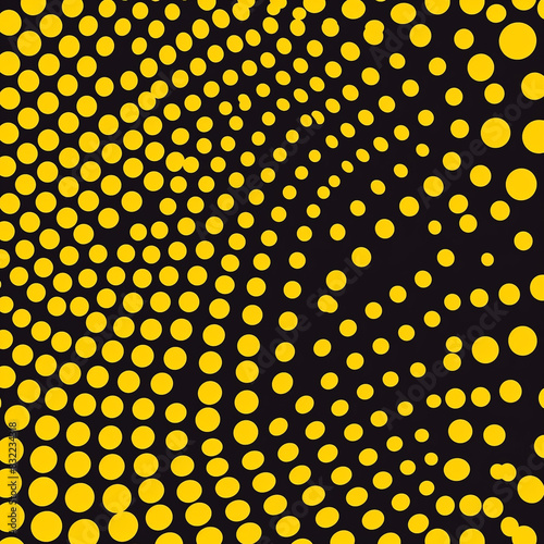 Dynamic yellow patterns ideal for youthful marketing visuals.