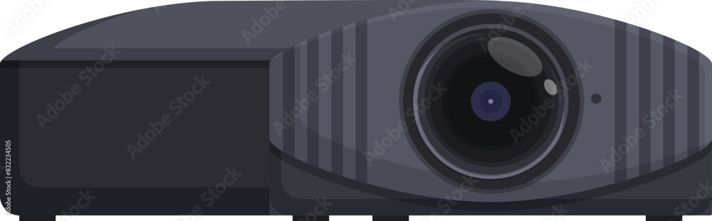 Vector illustration of a sleek, contemporary video projector, perfect for presentations and home cinemas Vector illustration of a sleek, contemporary video projector, perfect for presentations and home cinemas
