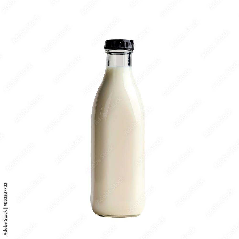 Bottle of milk on white background Bottle of milk on white background