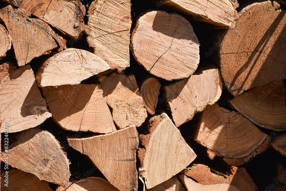 Background stack of wood Background stack of wood