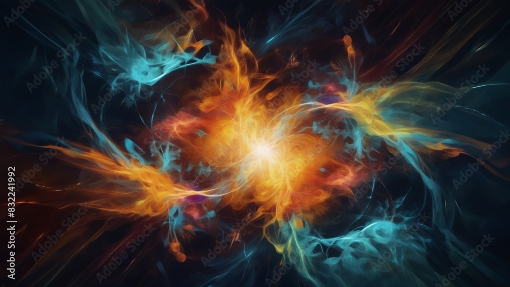 Fototapeta premium Neon abstract background