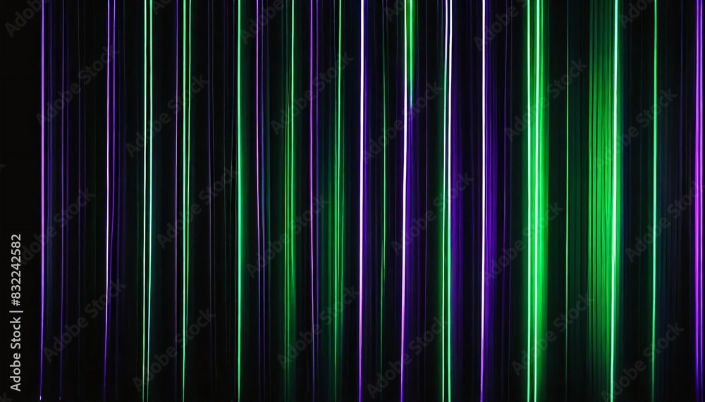 Green purple glowing wire light Green purple glowing wire light