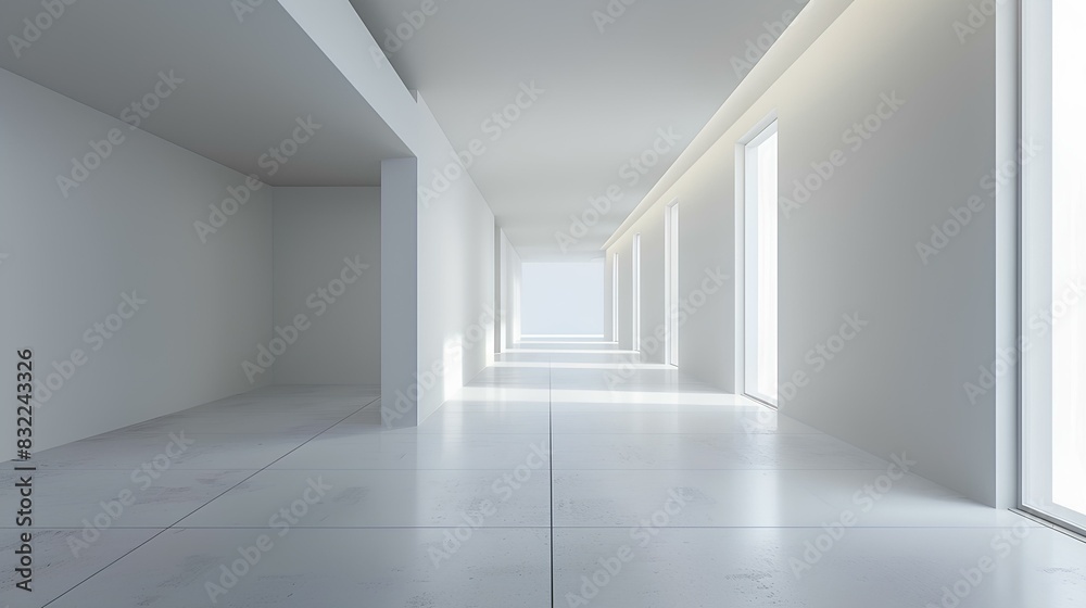 Fototapeta premium empty white room