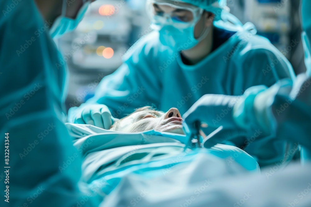 Forensic scientists preparing the autopsy of a human corpse Stock Photo ...