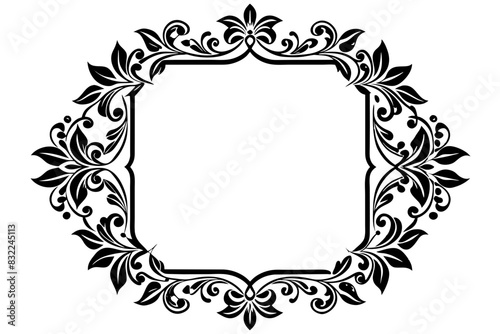 Frame with ornament vector