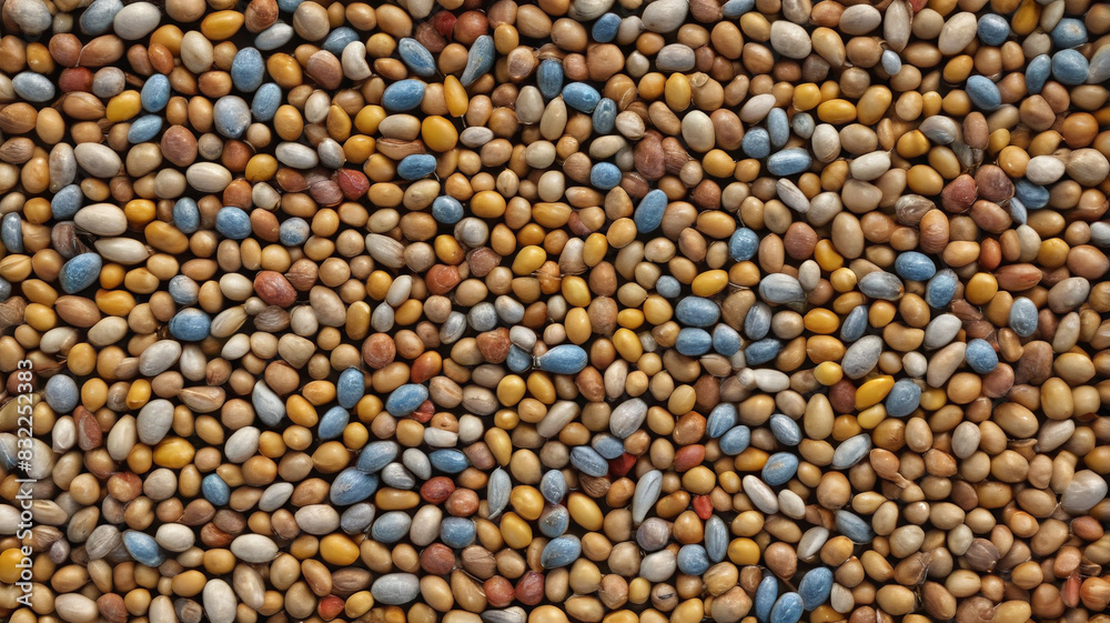 Close-up of rare and endangered plant seeds preserved in seed vaults, ensuring the conservation of vital genetic resources, Generative AI Close-up of rare and endangered plant seeds preserved in seed vaults, ensuring the conservation of vital genetic resources, Generative AI