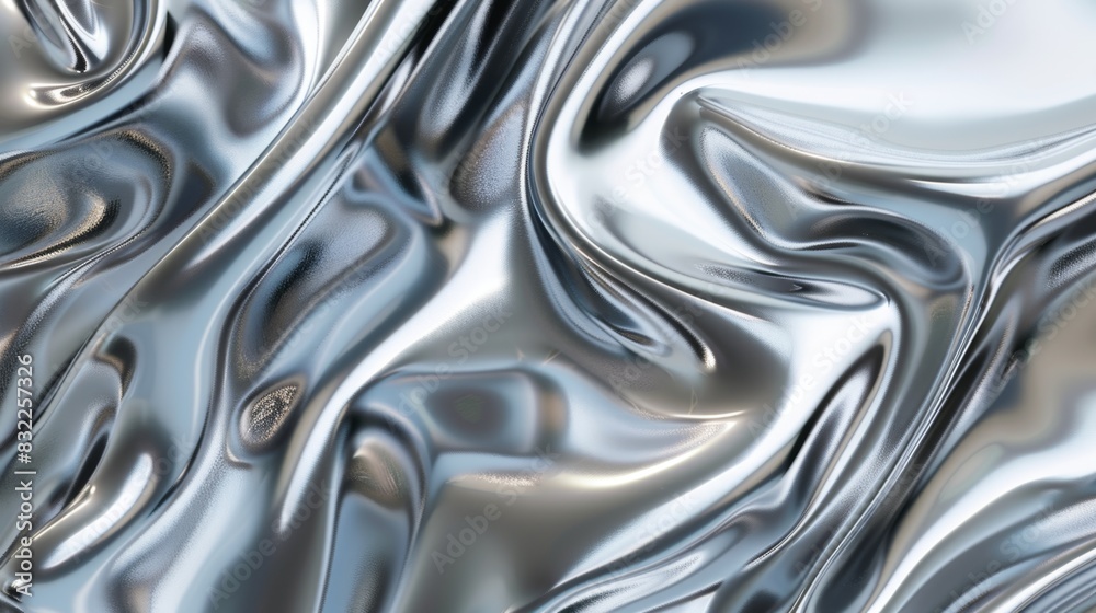 Abstract Liquid Metal Texture, Generative AI Abstract Liquid Metal Texture, Generative AI