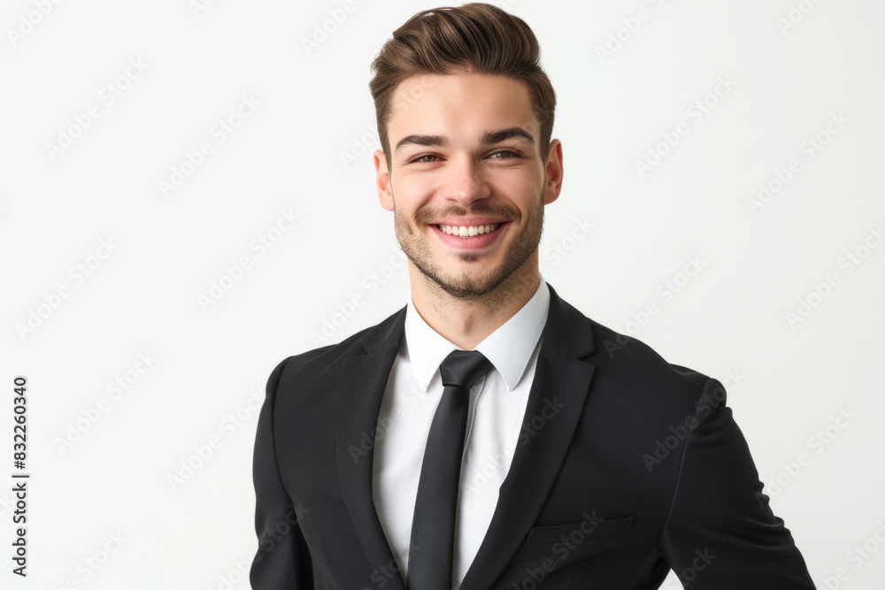 Portrait of a smiling young businessman in formal suit Portrait of a smiling young businessman in formal suit