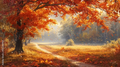 The beauty of autumnal landscapes captivates the senses  evoking feelings of nostalgia and wonder.