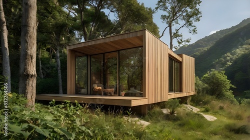 wooden house in the woods © Ameerhamza