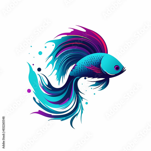 Betta fish - high quality logo ideal vector image photo
