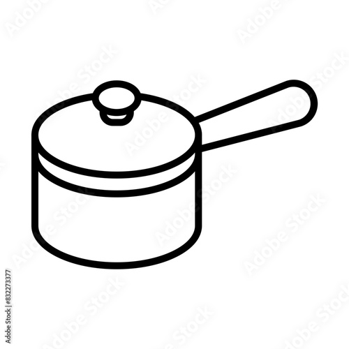 Saucepan line icon