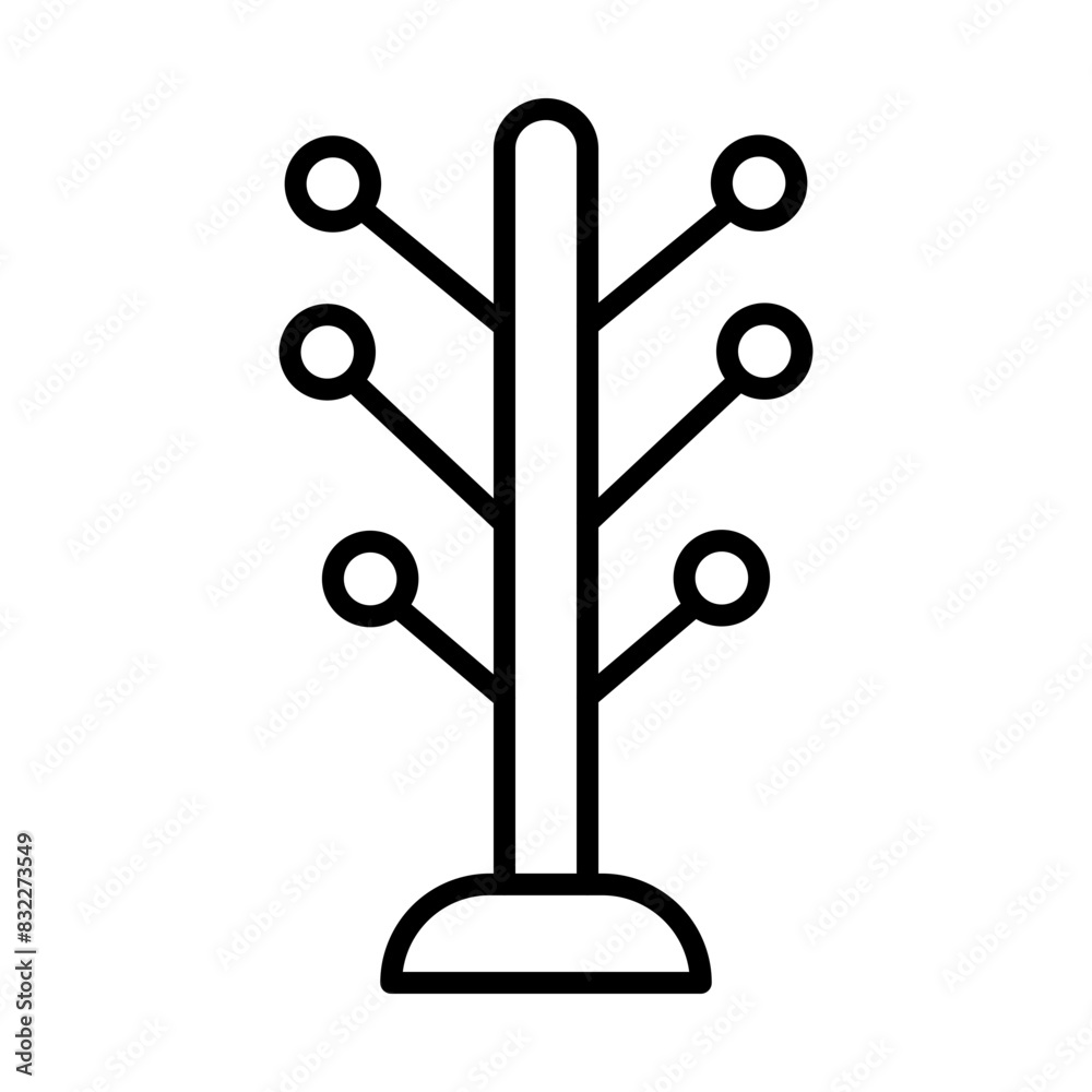 Coat rack line icon Coat rack line icon