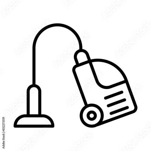 Vacuum cleaner line icon