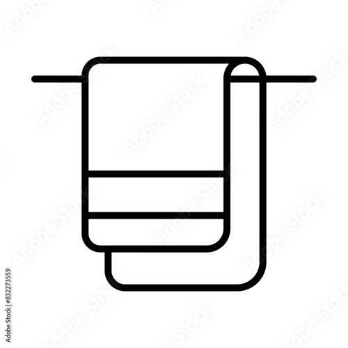 Towel line icon