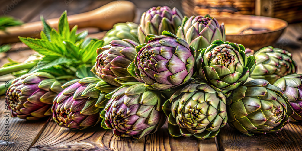 Fresh Artichokes popular vegetable rich in various nutrients Fresh Artichokes popular vegetable rich in various nutrients