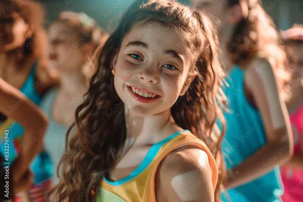 Generative AI illustration of happy cheerful people celebrate summer traditional event Generative AI illustration of happy cheerful people celebrate summer traditional event