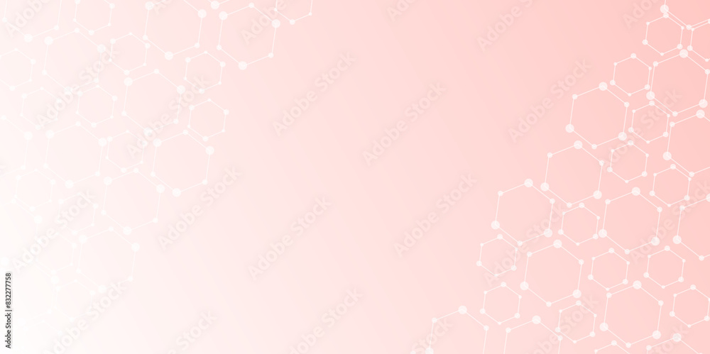 Vibrant polygonal background template. Light Pink vector pattern with white hexagons. Pop art background with hexagon in retro comic style. Vector illustration. Technology, molecular and science. Vibrant polygonal background template. Light Pink vector pattern with white hexagons. Pop art background with hexagon in retro comic style. Vector illustration. Technology, molecular and science.